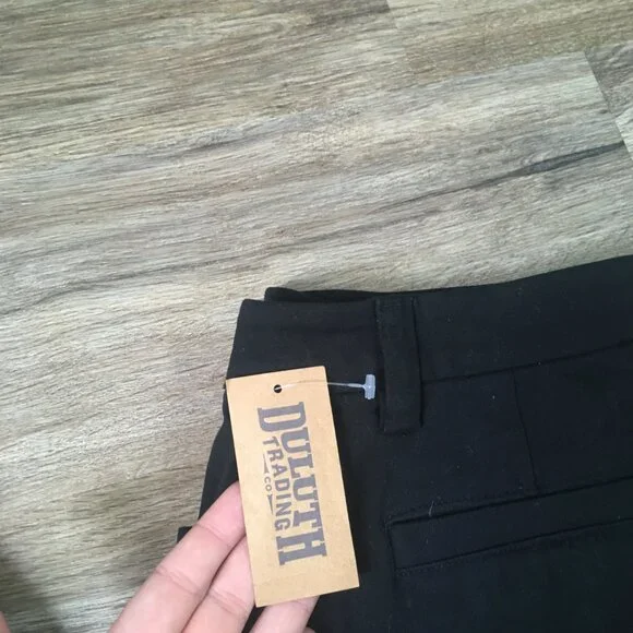 NWT Duluth Trading Co Women’s Black Straight-Leg Stretch Work/Dress Pants 6×31 - Picture 5 of 7